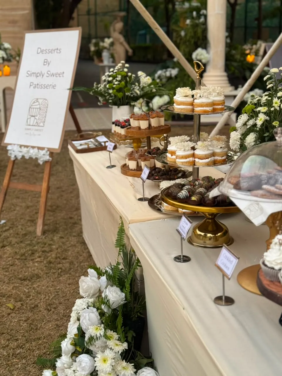 Navratan destination wedding dessert table by Simply Sweet Udaipur